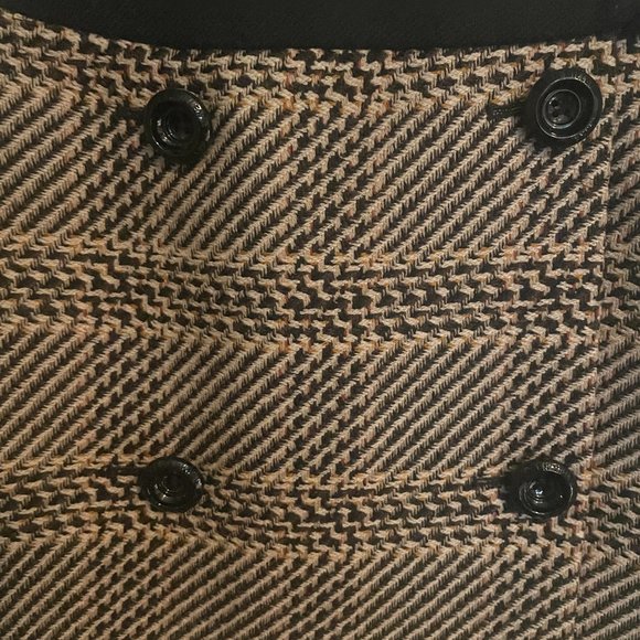 Karen Millen 100% Wool Mini Skirt Size US 6 - Picture 6 of 9